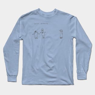 Social Distancing with my puppets Long Sleeve T-Shirt